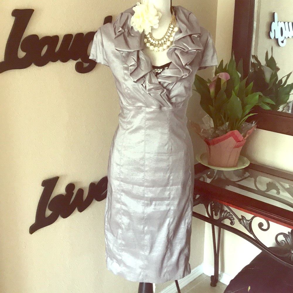 Andre Oliver purple Silverstone dress.